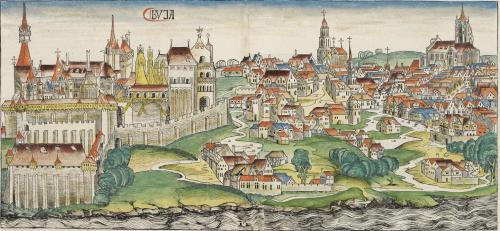 The Hungarian town of Buda in 1493 (One half of modern day Budapest)