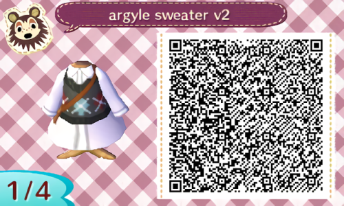 Just a cute argyle sweater, enjoy!