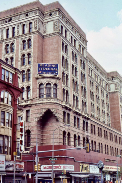 Reading Terminal Market, Philadelphia, 1980.Got a wonderful holiday gift box of Italian goodies from