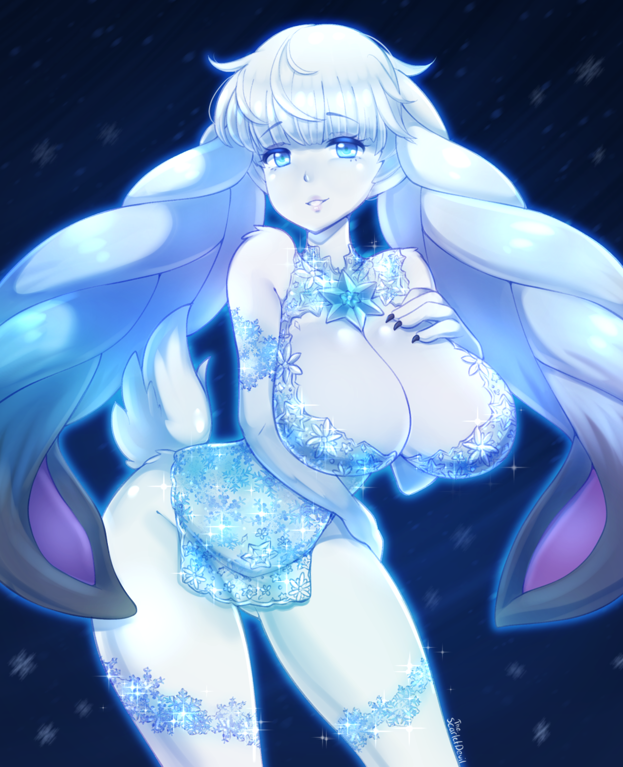 thescarlettdevil: Dahlia/Tsuki from Xenoblade chronicles 2, commissioned by Nephyne ⁎❄