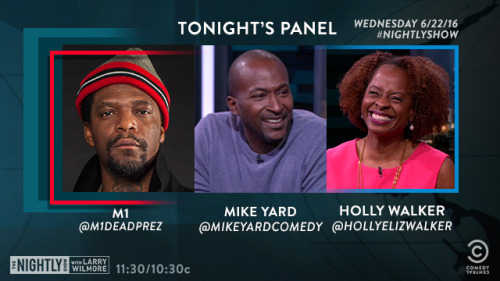 #TONIGHTLY: M1, Mike Yard and Holly Walker join the panel!