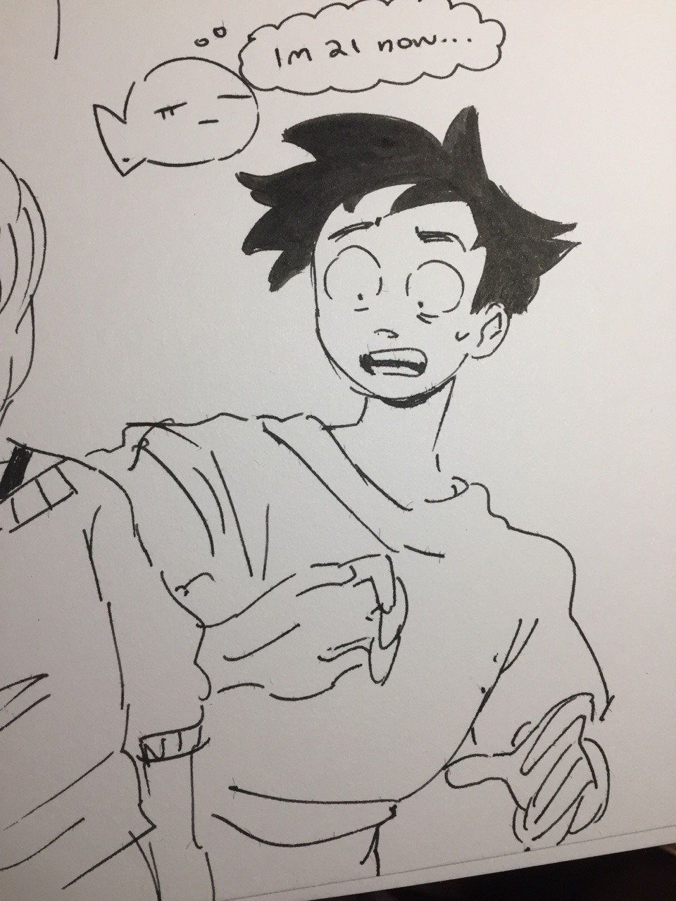 uuuuuu too tired for inktober today have a doodle 