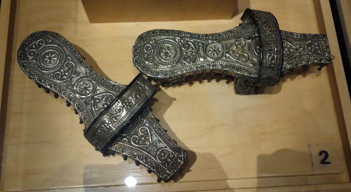Turkish bath house sandals (nalins), Ottoman Turkey, 19th century