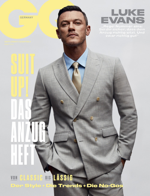 GQ Germany March 2020 CoverLuke Evans by Marcus Ohlsson