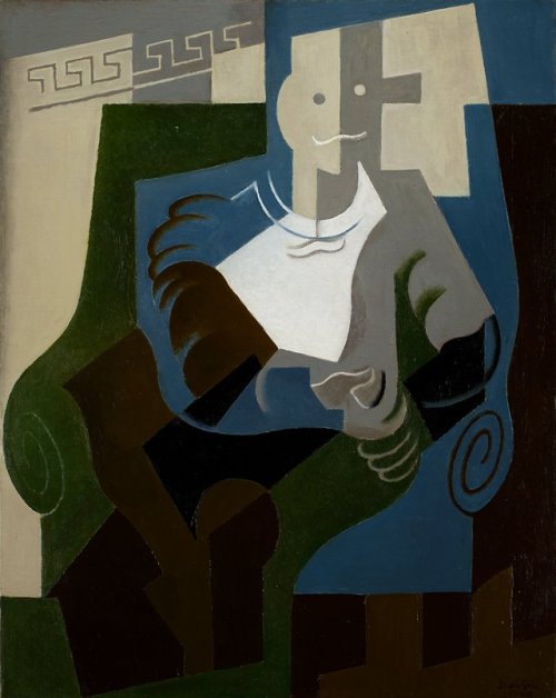 Arlequín sentado por Juan Gris, 1920.