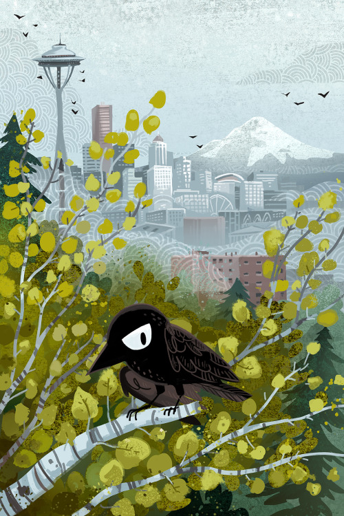 thegorgonist:Crow PlacesEverywhere is a crow place, if crows want to be there–clockwise from t