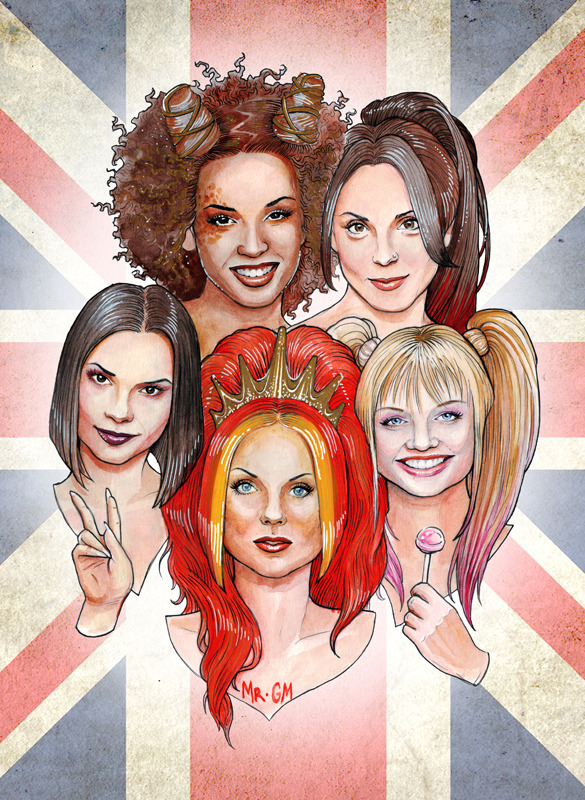 mrgabrielmarques:  Illustration of The Spice Girls - by Mr. Gabriel Marques 