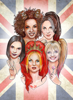 Mrgabrielmarques:  Illustration Of The Spice Girls - By Mr. Gabriel Marques 