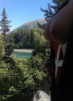 tylerstrouble:  Taking the twins out for a hike in Alaska…