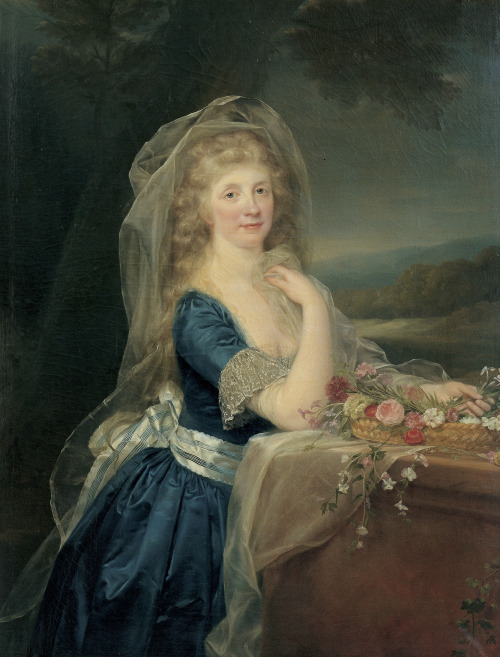 Anna Pieri Brignole Sale, by Anton von Maron (18th century). From sommartidsvarmod. 