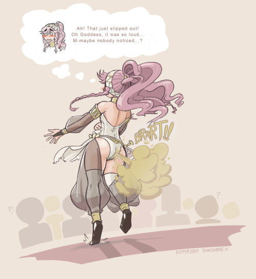 pepperspotsunshinefarts: Olivia from Fire Emblem: Awakening farting, sharting, pantypooping, and the