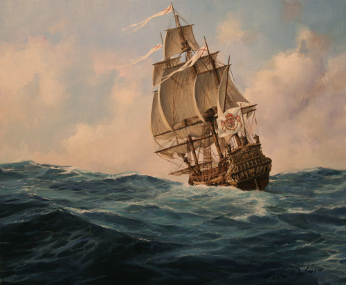 neoprusiano:@Neoprusiano Fragata española (1700)Spanish frigate (1700)Augusto Ferrer-Dalmau Nieto (1