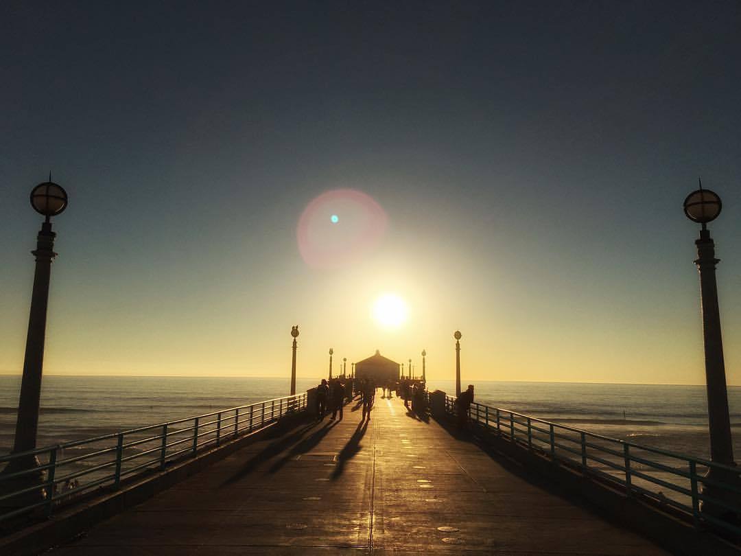 at Manhattan Beach Pier