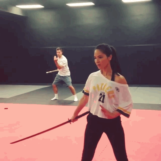 nomalez:  wearewakanda:  Olivia Munn/Psylocke Training for X:Men ApocalypseLike :