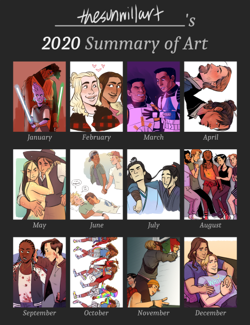 thesunwillart: end of the year art summary!! life came with many changes this year and the amount i 