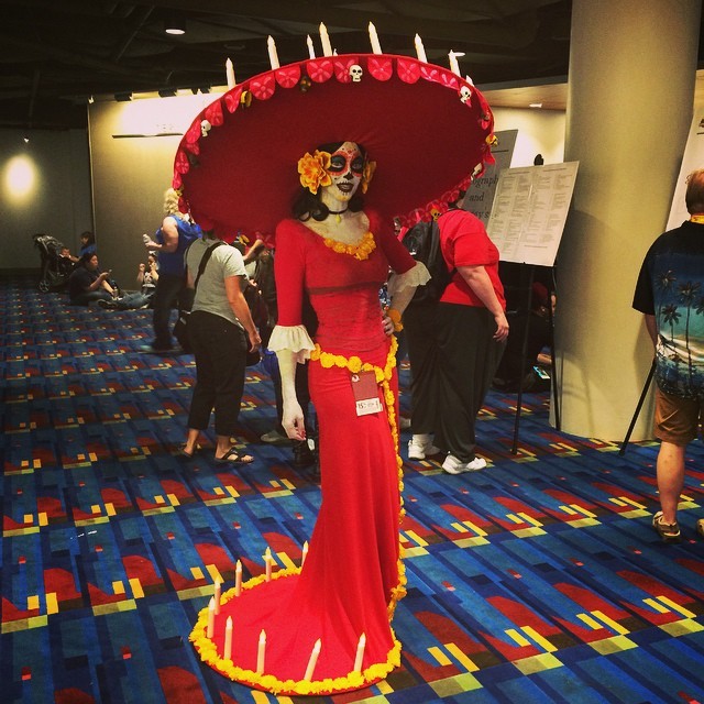 cosplayinamerica:  La Muerte from Book of Life - movie isn’t even out yet ! #DragonCon