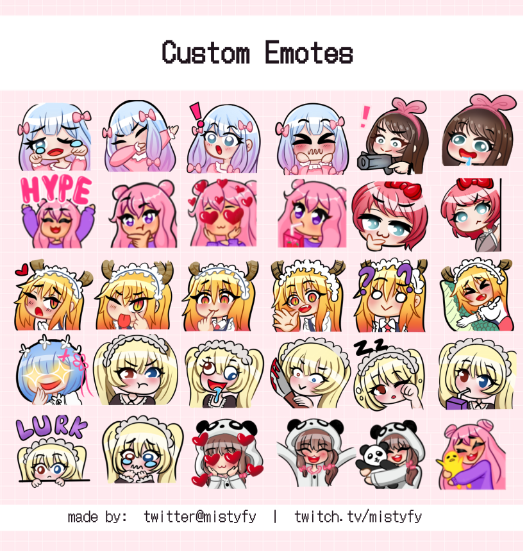 Twitch Emotes Each Commissions Twitter