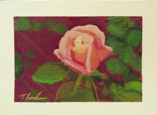 Biltmore Blossom, Acrylic On Paper, 5.5x7.5 In