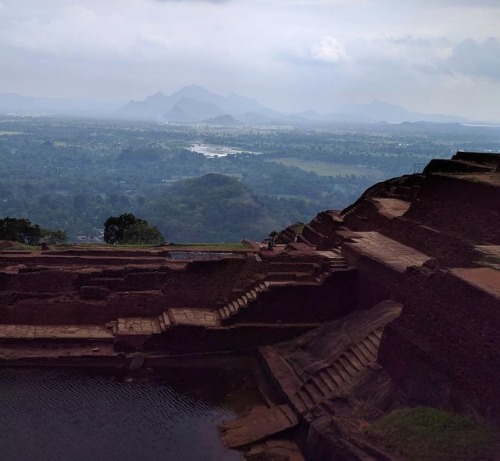 An ancient stone fortress used by a king of Sri Lanka as a place to build his palace and hide from h