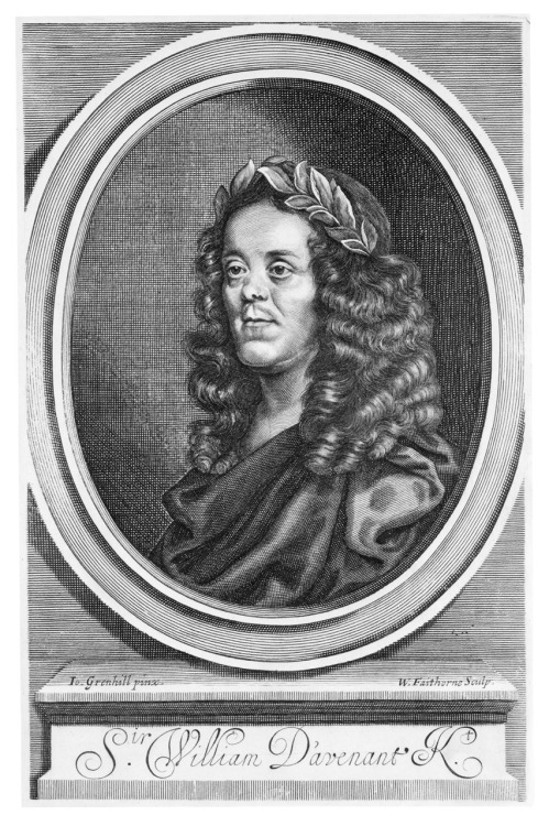 &lsquo;The Works of Sir William Davenant&rsquo;, frontispiece, printed by TN for Henry Herri