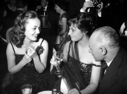 karina-moreau-vitti:  Jeanne Moreau and Tatyana Samoylova at the Cannes Film Festival, 1958 