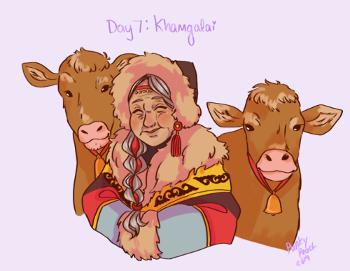 punky-peach:Day 7: Khamgalai! This one was a ton of fun to do! I was pretty nervous about start