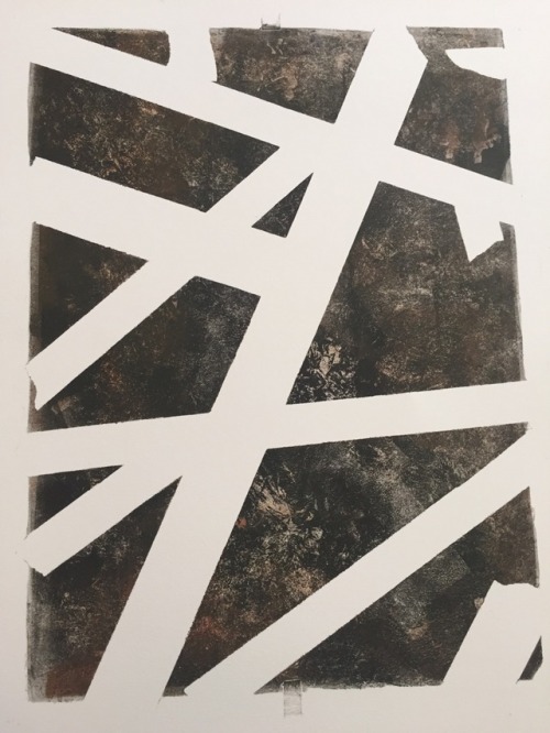 aether–system: “My fragmented mind” Monotype print