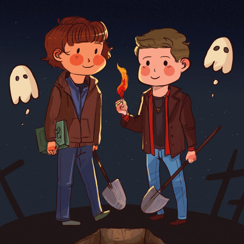 sketchydean:  spn hiatus creations | week nine↳ monster of the week episodes