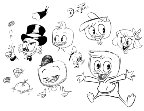 New Ducktales on the brain.
Trying to figure out how their new designs work.