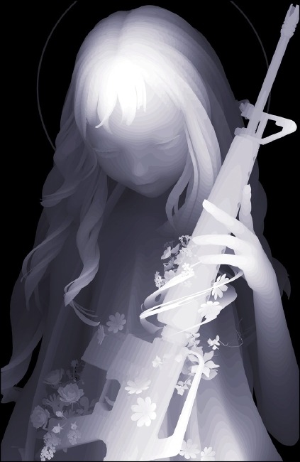 creepyartetc:  Artist: Kazuki Takamatsu More creepy art  z-buffer art?