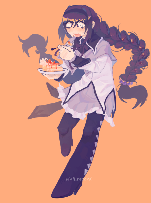 Homura!! I Wanted To Draw Her With Madoka Together, But I Didn't Like How Homura Seemed There, So Here
