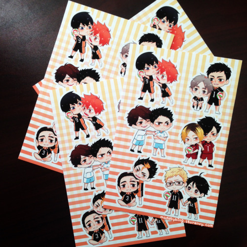 Added some new products to my online store! Please check them out: Haikyuu!! stickersheet, Haikyuu!!