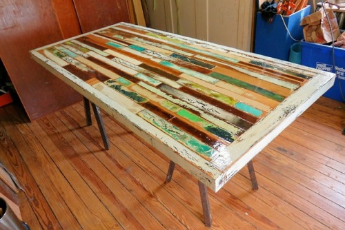 sosuperawesome:Painted Reclaimed Wood FurnitureTrashstudio on EtsySee our #Etsy or #Furniture tags