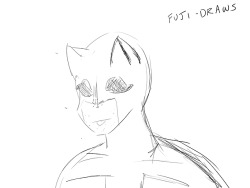 a quick sketch of what I think Daredevil would look like in your style.(thedujifuji)that blep is so accurate