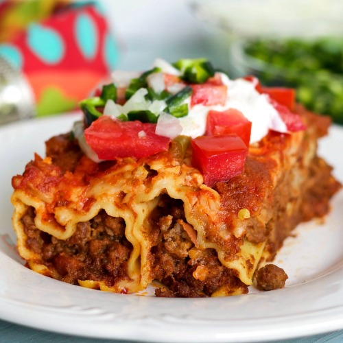 (via Mexican Manicotti Casserole | Homemade Food Junkie)  Mexican Manicotti casserole is a deli