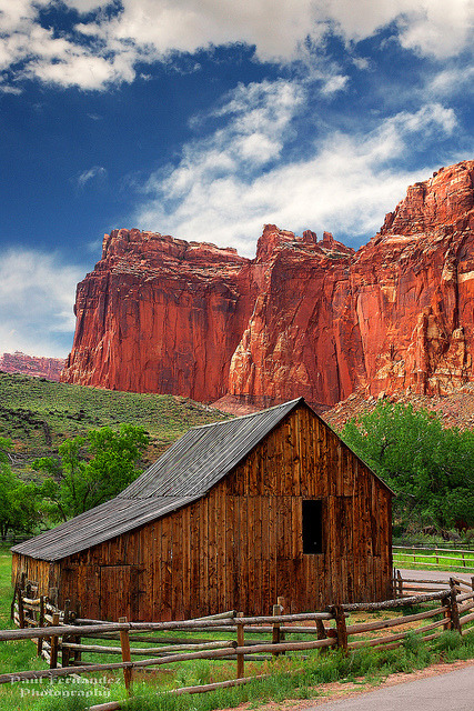Old Barn Near Fruita at Capitol Reef National Park, Utah by D200-PAUL – On Holiday, No Interne