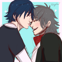 doodleturtle:  HI IM LOSER TRASH BUT UGH THEYRE SO PRECIOUS I LOVE RENKOU ALSO THANK YOU FOR 101 FOLLOWERS GUYS!!! 