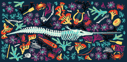 supersonicart: Marcos Navarro, Illustrations.I’m loving these eclectically colored, aquatic dr