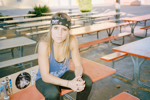 Leticia Bufoni, lunch tables.Photo: Jacob Messex