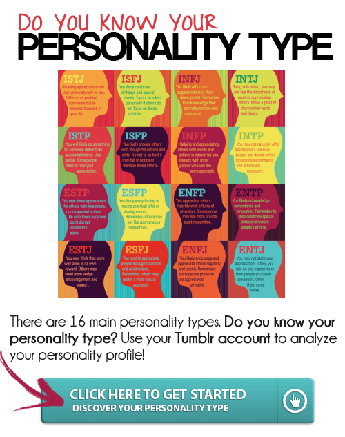 This application tells you your personality type by looking at your Tumblr account.