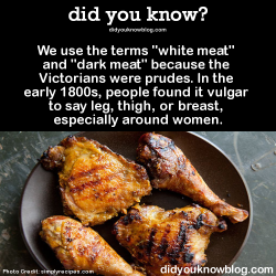 did-you-kno:  We use the terms “white meat”