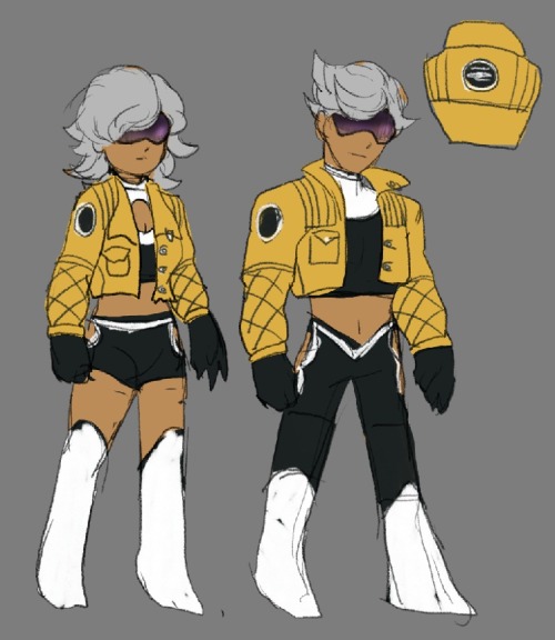 red-winged-angel:  red-winged-angel:  Doing some protagonist work based on the original design by @nerojen! I wasn’t expecting her to chip in on the character designs but god damn was I pleased when she did! We went with glasses/hair covering portions