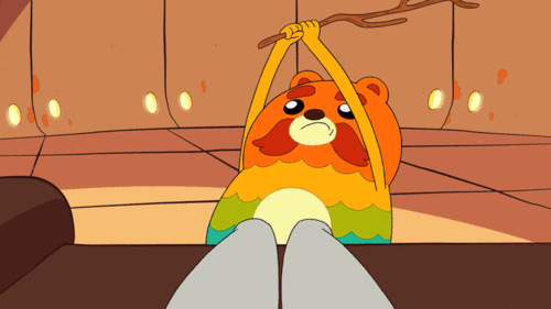 bravestwarriors:  Impossibear goin’ nuts with his GAS POWERED STICK (it never runs
