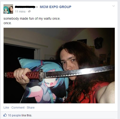 1. Step Back2. Let him fuck your bitch3. Kiss the floor he walks on4. Become an otaku samurai
