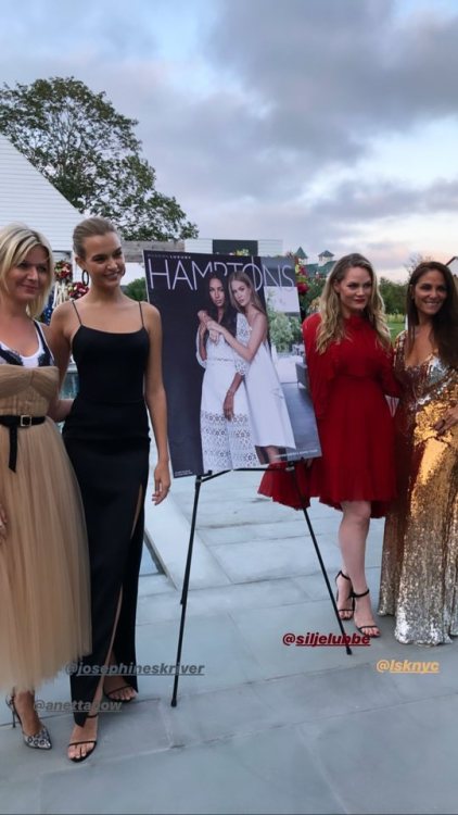 Josephine Skriver, Anetta Nowosoelska, Silje Lubbe & Lynn Scotti at the Hamptons Magazine Celebr