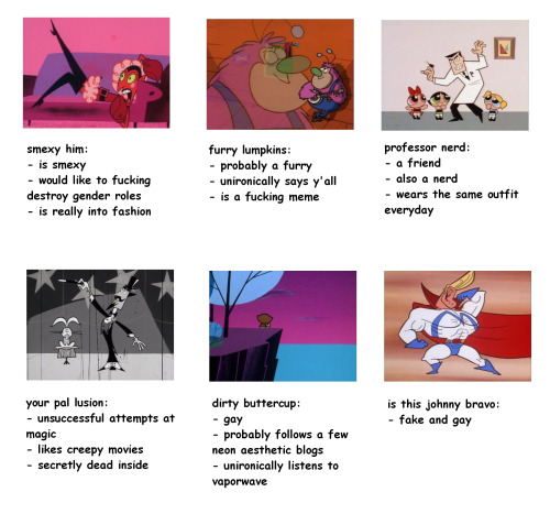 bugeyedfreaks: spennythespoon:  fancy-rhys: tag yourself im dirty buttercup Tag yourself I’m profess