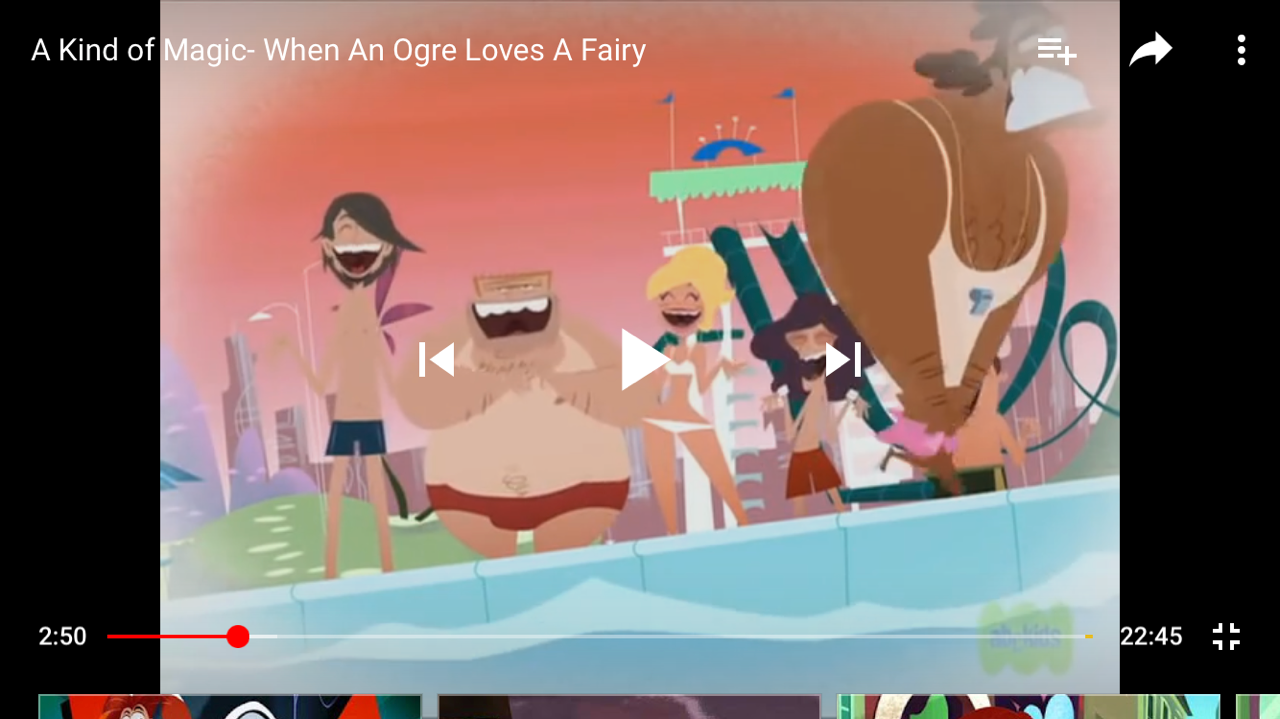 In this episode of A Kind of Magic, Ferocia, the aunt, pantses the lifeguard twice,