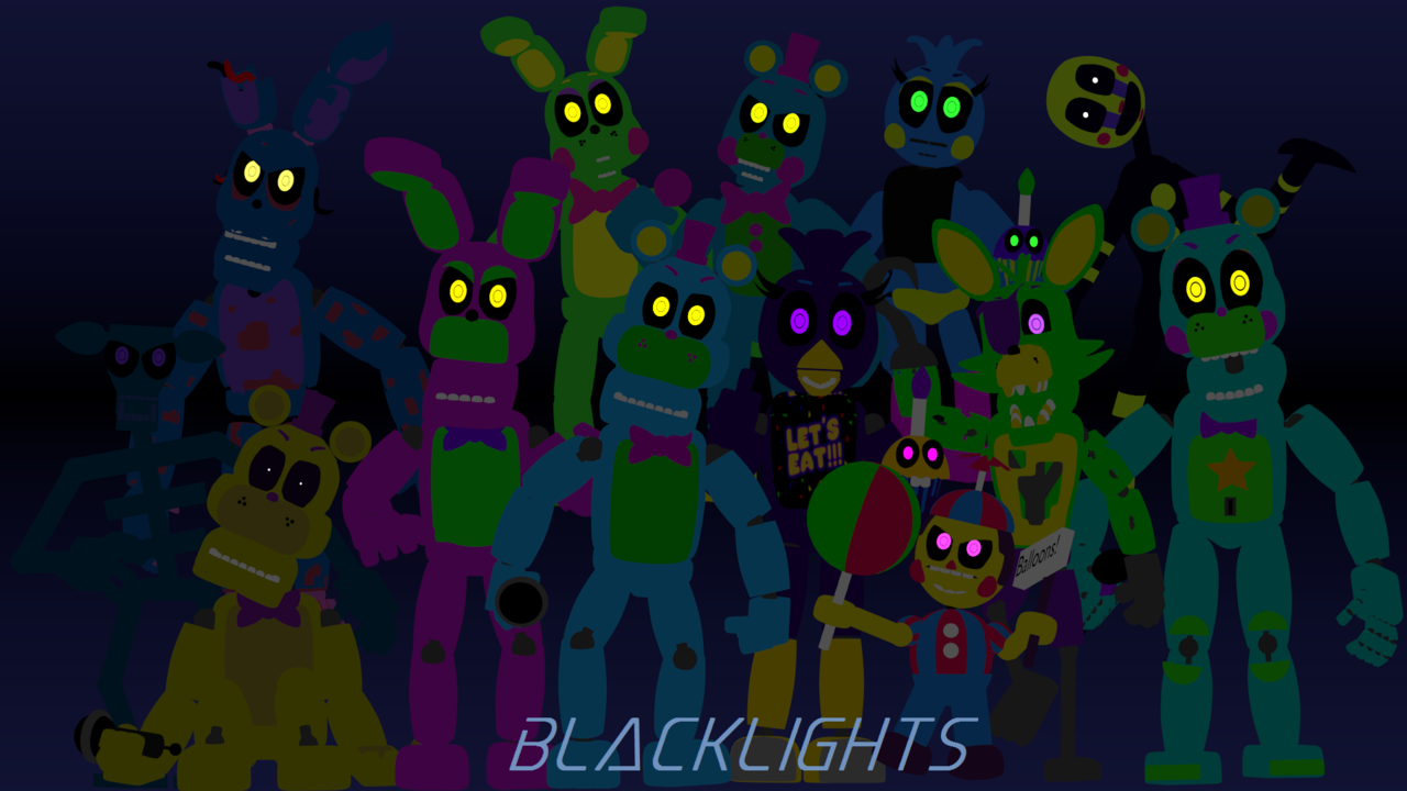 blacklight chica plush