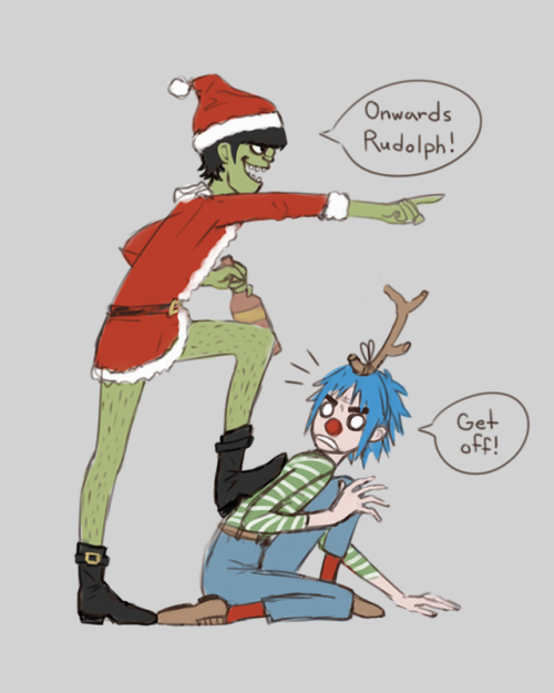 dreaming-powder: a little christmas doodle, the grinch and max about to steal christmas lmao 