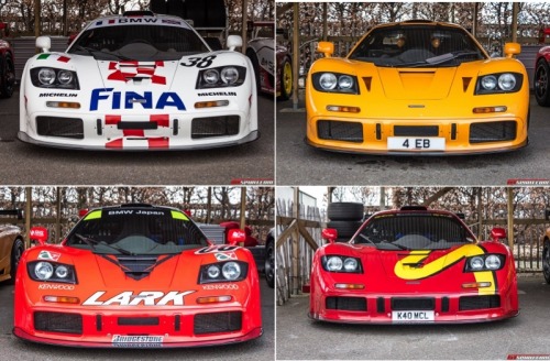 mclaren-soul:  Display of McLaren F1 GTRs at the 73MMSource: GT Spirit